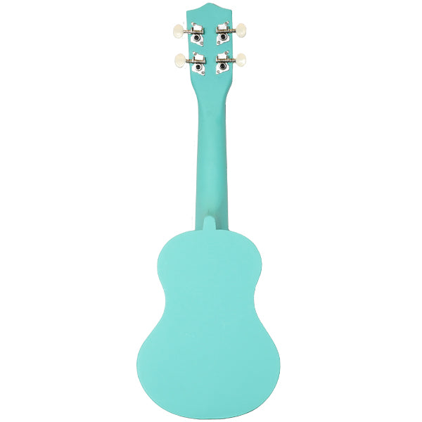 ZTA 21 Inch Soprano Ukulele Hawaii Guitar Beginner Starter Package (Turquoise)