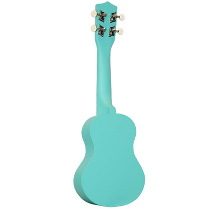 ZTA 21 Inch Soprano Ukulele Hawaii Guitar Beginner Starter Package (Turquoise)