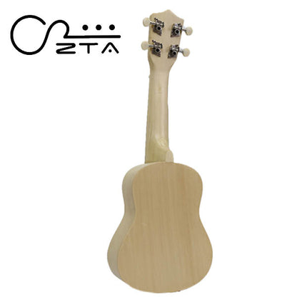 ZTA 21 Inch Soprano Ukulele Hawaii Guitar Beginner Starter Package (Full Wood)