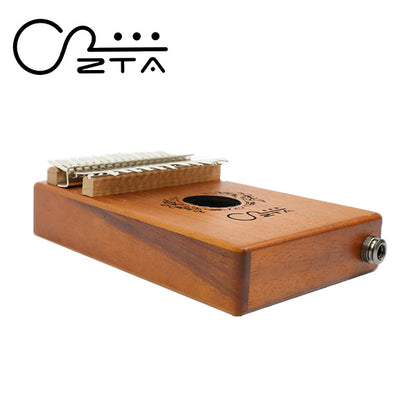 ZTA 17 Key Mahogany Kalimba With EQ Bundle Starter Pack Thumb Piano Finger Percussion