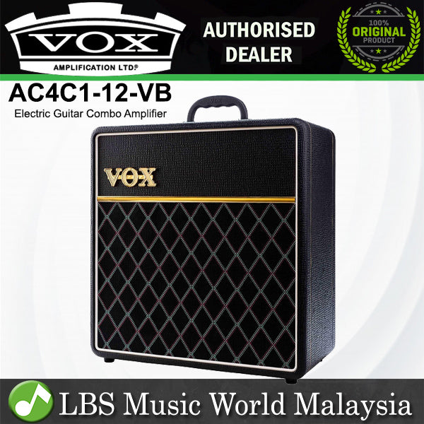 Vox AC4C1-12 Limited Edition 4Watt 1x12 Inch Amp Electric Guitar Combo Amplifier Custom Vintage Black Series (ACAC112VB ACAC1 12 VB)