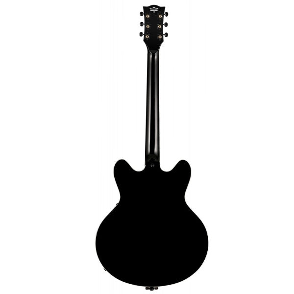 Vox Bobcat V90 Bigsby Maple Plywood Electric Guitar with SS Pickup and Tremolo - Jet Black (BCV90B BC V90B)