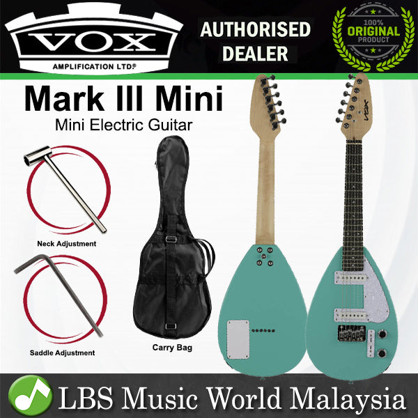Vox Mark III Mini Terentang Electric Guitar with SS Pickups and Purple Heart Fingerboard (MK3)