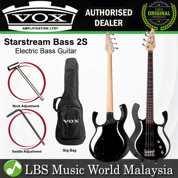 Vox VSB-2S Starstream Poplar + ABS Frame Electric Bass Guitar with SS Pickup (VSB2S VSB 2S)