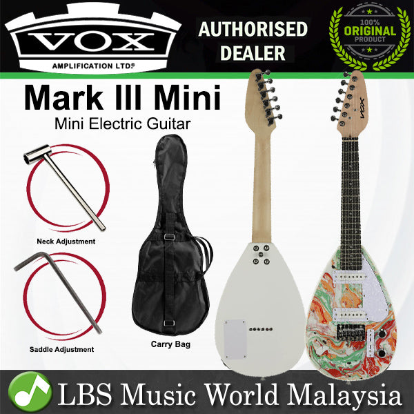 Vox Mark III Mini Terentang Electric Guitar with SS Pickups and Purple Heart Fingerboard (MK3)