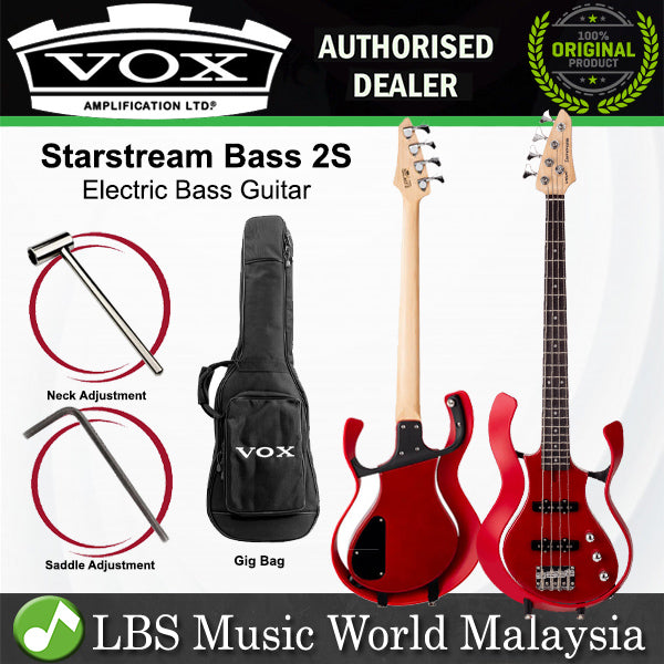 Vox VSB-2S Starstream Poplar + ABS Frame Electric Bass Guitar with SS Pickup (VSB2S VSB 2S)