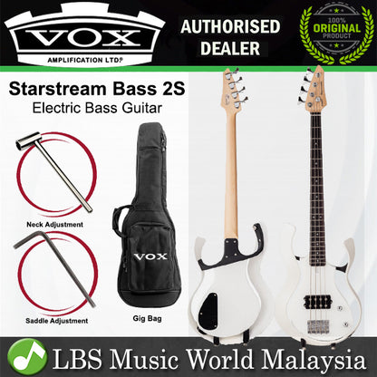 Vox VSB-2S Starstream Poplar + ABS Frame Electric Bass Guitar with SS Pickup (VSB2S VSB 2S)