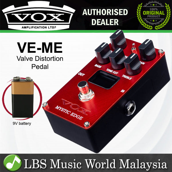 Vox VE-ME Valvenergy Mystic Edge Valve Distortion Effect Pedal with All Analog Signal Path (VE ME)