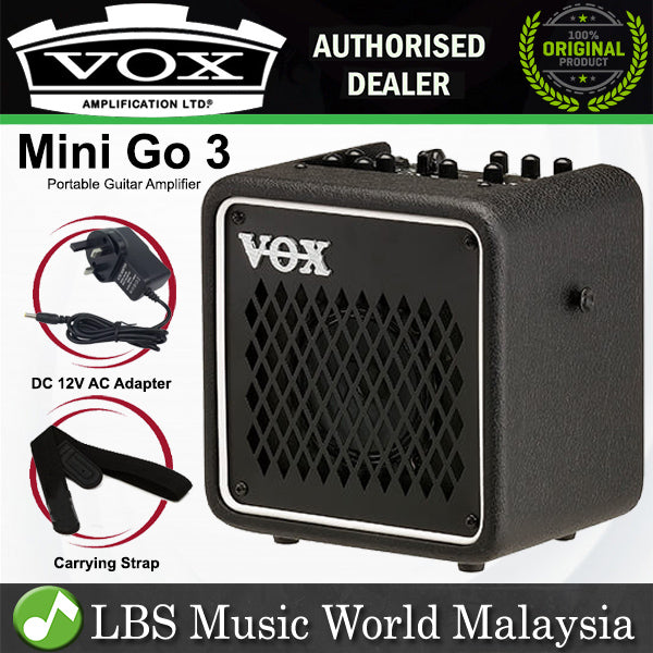 Vox Mini Go 3 3Watt Portable Modeling Amp Guitar Amplifier Combo with Optional USB Battery Power