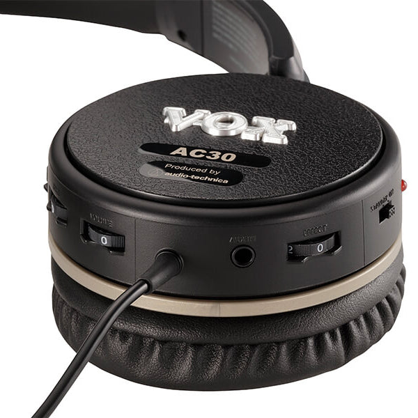 Vox VGH AC30 Closed Air Dynamic Wired Guitar Amplifier Headphones with Effects (VGH AC 30)