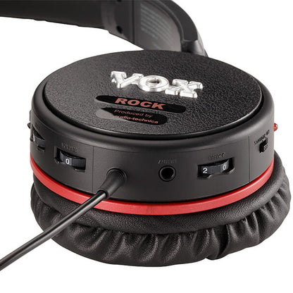 Vox VGH ROCK Closed Air Dynamic Wired Guitar Amplifier Headphones with Effects