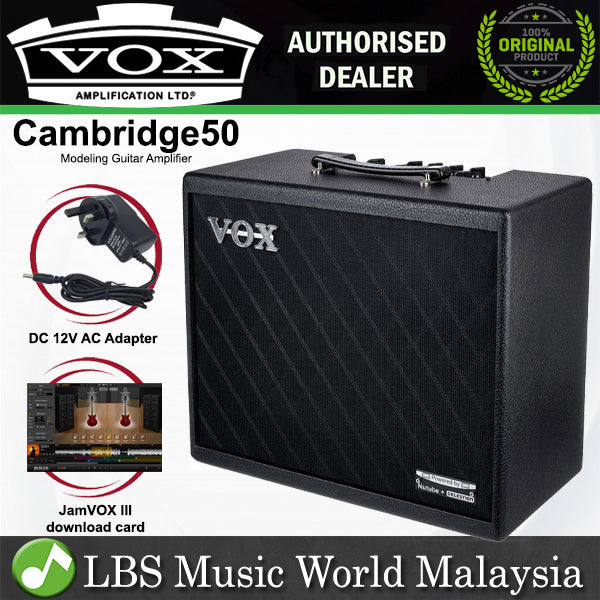 Vox Cambridge50 50Watt 1x12Inch Modeling Combo Amp Guitar Amplifier with Nutube In Preamp (Cambridge 50)