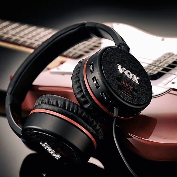 Vox VGH ROCK Closed Air Dynamic Wired Guitar Amplifier Headphones with Effects