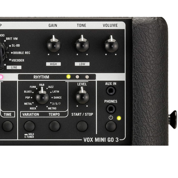 Vox Mini Go 3 3Watt Portable Modeling Amp Guitar Amplifier Combo with Optional USB Battery Power
