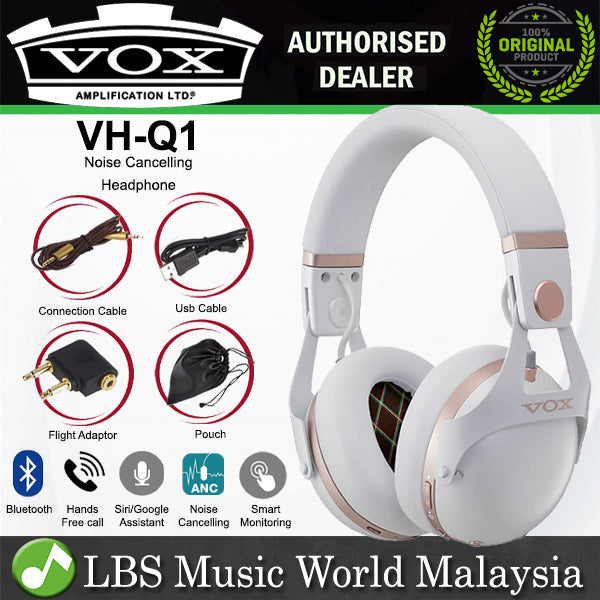 Vox VH-Q1 Closed Dynamic Smart Noise Cancelling Wireless Headphone For Guitarists with Bluetooth (VHQ1 VH Q1)