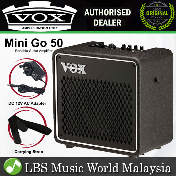 Vox Mini Go 50 50Watt Portable Modeling Amp Guitar Amplifier Combo with Optional USB Battery Power