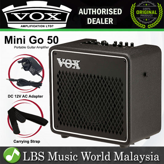 Vox Mini Go 50 50Watt Portable Modeling Amp Guitar Amplifier Combo with Optional USB Battery Power