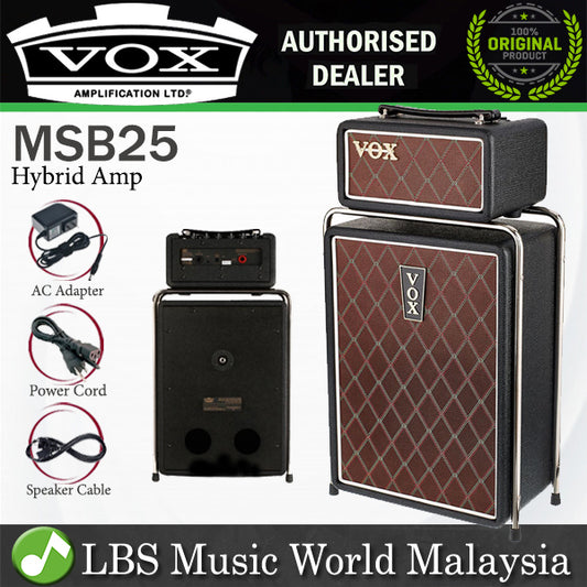 Vox MSB25 25 Watt Mini Superbeetle Stack Guitar Amp Amplifier with Digital Reverb