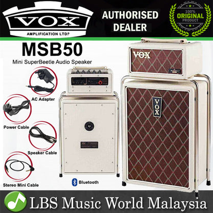 Vox MSB50 Mini SuperBeetle Audio 50Watt Bluetooth Speaker Cabinet Amplifier Amp (MSB 50)