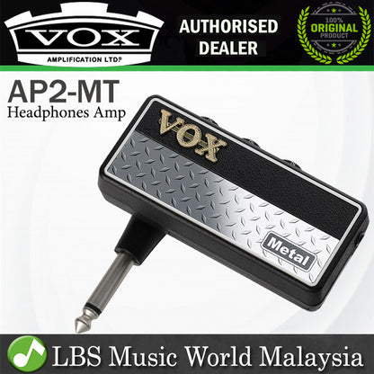 Vox AP2MT AmPlug 2 Metal Headphone Guitar Amp Amplifier with 3 Amp Modes (AP2 MT AP2-MT)