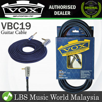 Vox VBC19 19 Feet Class A Premium Plus Bass Instrument Guitar Cable (VBC-19)
