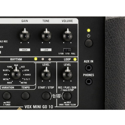 Vox Mini Go 10 10Watt Portable Modeling Amp Guitar Amplifier Combo with Optional USB Battery Power