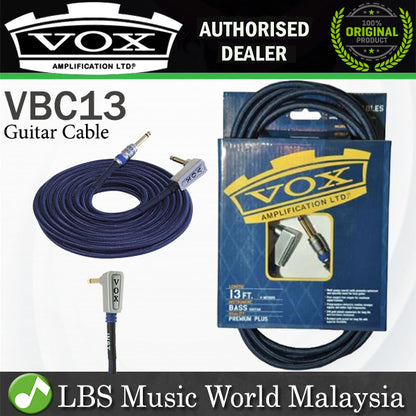 Vox VBC13 13 Feet Premium Plus Class A Professional Guitar Bass Cable (VBC-13)