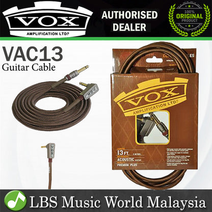 Vox VAC13 13 Feet Premium Plus Class A Professional Acoustic Guitar Cable (VAC-13)