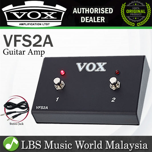 Vox VFS-2A Dual Footswitch for Vox Guitar Amp Amplifier AC15 and AC30 (VFS2A VFS 2A)