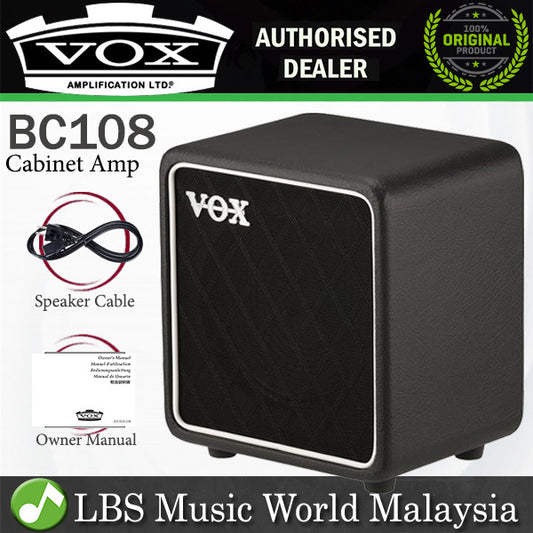 Vox BC108 25 Watt 1x8 Cabinet Guitar Amp Series Amplifier with Semi Open Back (BC 108)