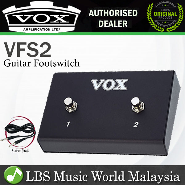 Vox VFS2 Dual Footswitch for Vox V-Series Patthfinder and Cambridge Amp Amplifier (VF S2)