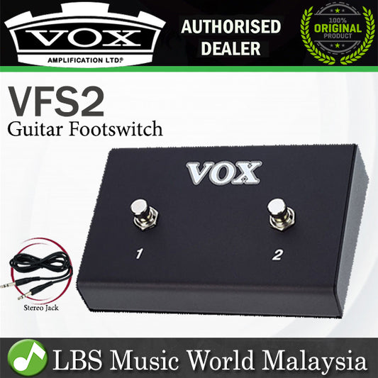 Vox VFS2 Dual Footswitch for Vox V-Series Patthfinder and Cambridge Amp Amplifier (VF S2)