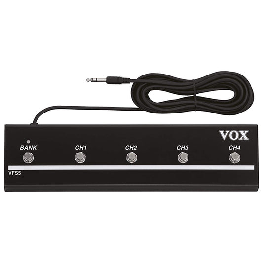 Vox VFS5 VT Series 5 Button Footswitch Foot Controller for VT Series Modelling Amplifier