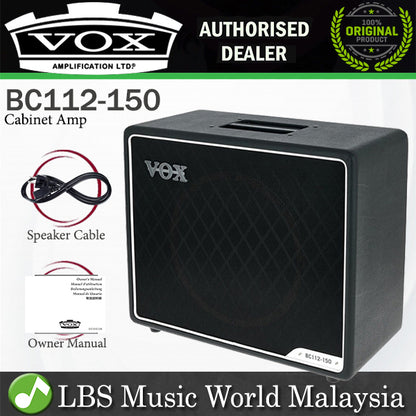 Vox BC112-150 150 Watt 1x12 Cabinet Semi Open Back Speaker Guitar Amp Amplifier (BC112 150)