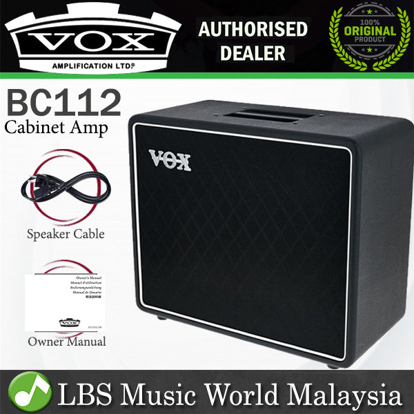 Vox BC112 150 Watt 1x12 Cabinet Semi Open Back Speaker Cabinet Guitar Amp Amplifier (BC 112)