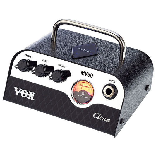 Vox MV50 Clean 50 Watt 1 Watt Hybrid Tube Head Guitar Amp Amplifier (MV50CL MV50 CL)