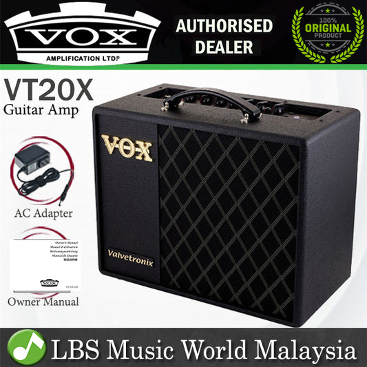 Vox VT20X 20 Watt 1x8'' Modelling Combo Guitar Amp Amplifier with Virtual Element Technology