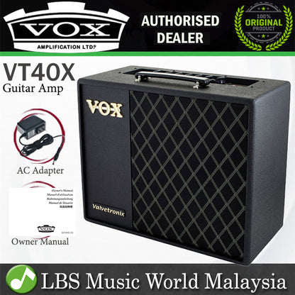 Vox VT40X 40 Watt Hybrid 1x10 Modelling Guitar Amp Amplifier with Virtual Element Technology