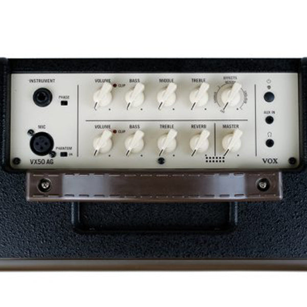 Vox VX50-AG 50 Watt 2 Channel Hybrid Acoustic Guitar Amp Amplifier with NuTube Technology (VX50AG)