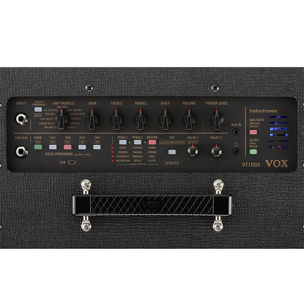 Vox VT100X 100 Watt Hybrid 1x12 Modelling Guitar Amp Amplifier with Virtual Element Technology