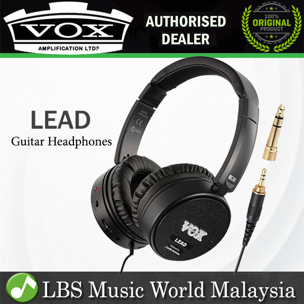 [Discontinued] Vox AmPhones Lead Active Guitar Headphones Amp Amplifier Black (Am Phones)