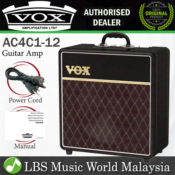 Vox AC4C1-12 4W 1x12 Guitar Amp Amplifier with Custom Celestion Speaker (AC4 AC4C1 12)