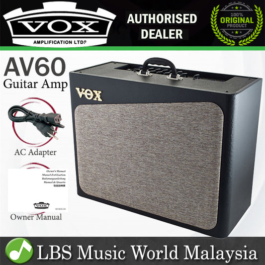 [Not Available] Vox AV60 60 Watt 1x12 Analog Valve Modelling Guitar Amp Amplifier with Effect (AV 60)