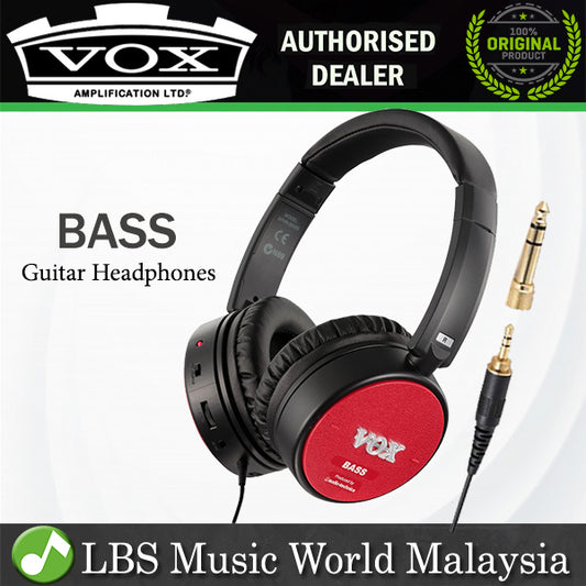 [Discontinued] Vox Amphones Bass Closed Air Active Amplifier Guitar Headphones Black (amPhones-Bass)
