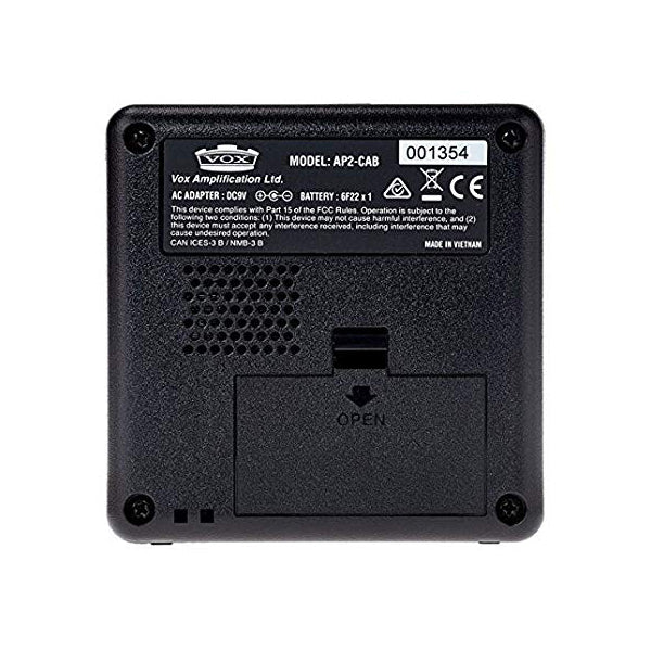 Vox AP2CAB 2 Watt AmPlug Powered Speaker Cabinet Amp Amplifier for Guitar (AP2 CAB)