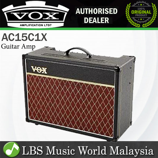 Vox AC15C1X 15 Watt 2 Channel 1x12 All Tube Guitar Amp Amplifier with Reverb (AC15C1 X)
