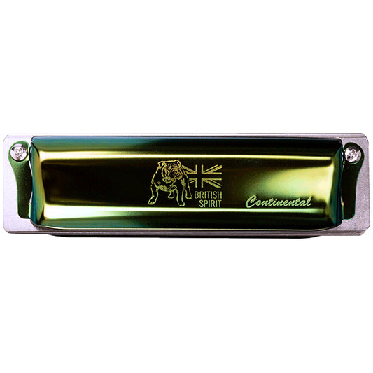 [Not Available] Vox VCH-1 Continental Type 1 Ampliphonic Harmonica Britrish Racing Green Key of G (VCH1)