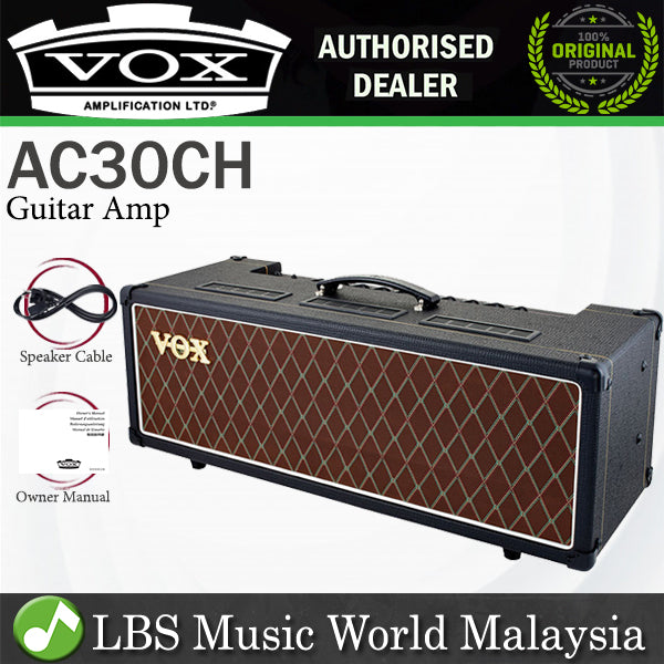Vox AC30CH 30 Watt 2 Channel Custom All Tube Head Guitar Amp Amplifier with Tremolo