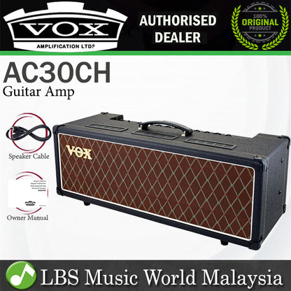 Vox AC30CH 30 Watt 2 Channel Custom All Tube Head Guitar Amp Amplifier with Tremolo