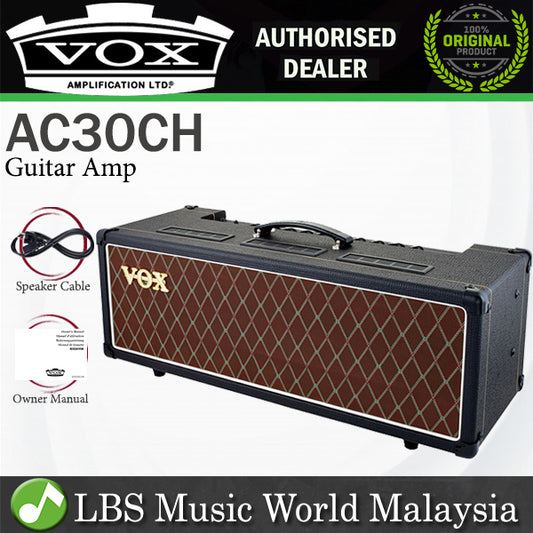 Vox AC30CH 30 Watt 2 Channel Custom All Tube Head Guitar Amp Amplifier with Tremolo